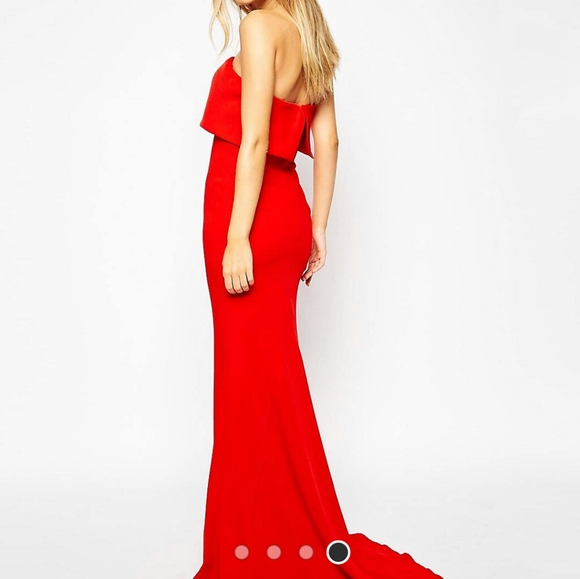 Jarlo Blaze Strapless Maxi Dress Sz4 - Picture 2 of 6